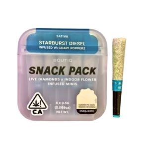 Boutiq Snack Pack – Starburst Diesel Infused With Grape Popperz