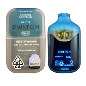 Boutiq Switch V4 Glow – War Head X Blue Crack 2G Dual Tank