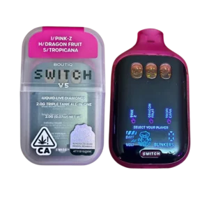 Boutiq Switch V5 – Pink Z (Indica) X Dragon Fruit (Hybrid) X Tropicana (Sativa)